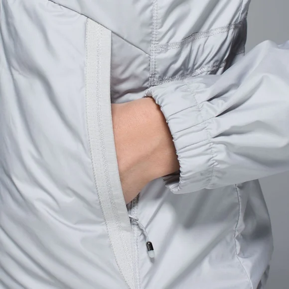 Women's Light Gray Hooded Jacket - Picture 10 of 15